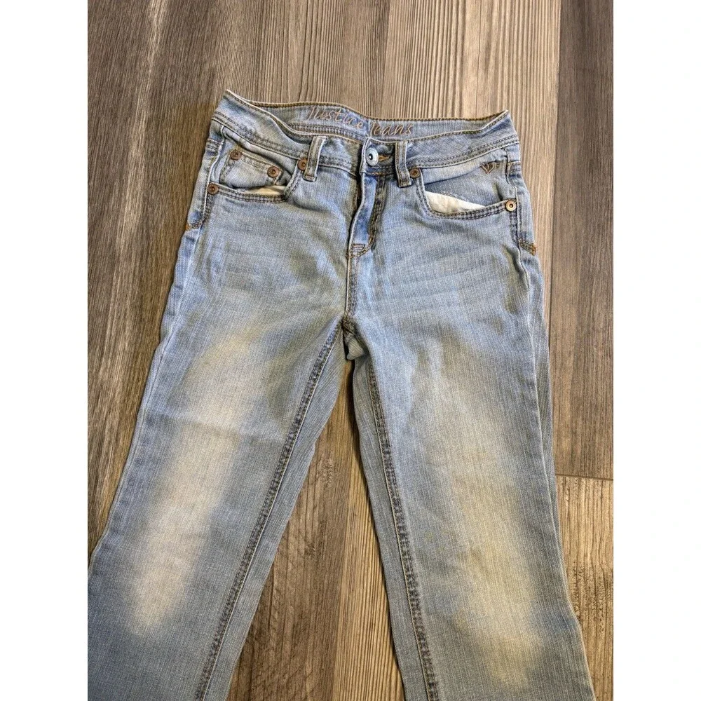 Justice Premium Jeans Girls 14R  Boot Cut Simply Low  Jeans